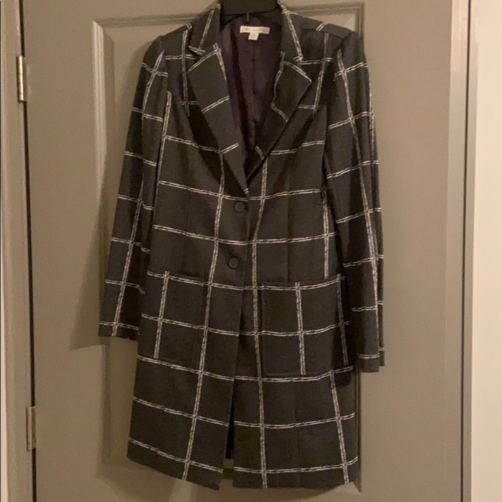 NWOT Grey and white coat - Picture 1 of 3